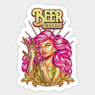 Beer Goddess Sticker